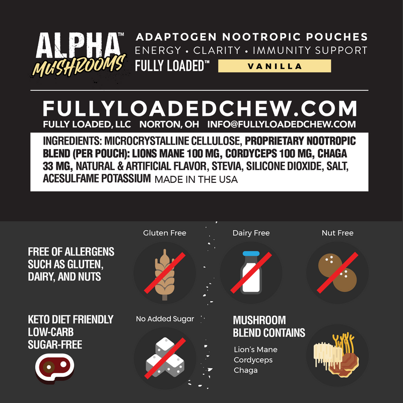 Load image into Gallery viewer, ALPHA Mushrooms Adaptogen Pouches