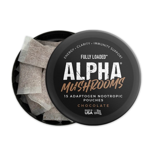 ALPHA Mushroom Adaptogen Pouches - Chocolate