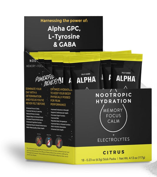 ALPHA Nootropic Hydration Drink Stick Packs