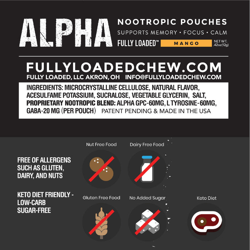 Load image into Gallery viewer, Wintergreen ALPHA Fuel Nootropic Energy Pouches
