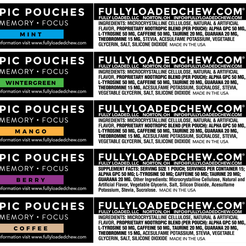 ALPHA Fuel Nootropic Energy Pouches