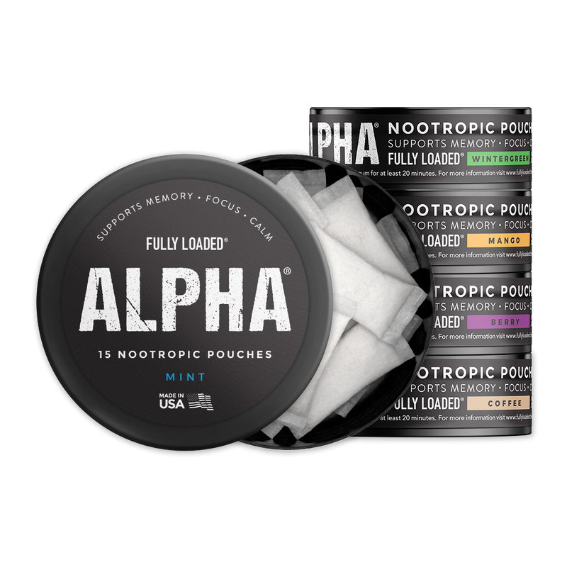 Load image into Gallery viewer, Alpha Nootropic Pouches Sampler Variety 5 Pack Bundle
