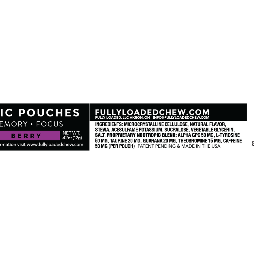 ALPHA Fuel Nootropic Energy Pouches